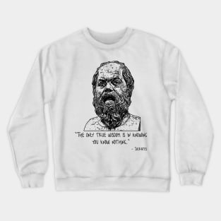 Socrates Quote Crewneck Sweatshirt